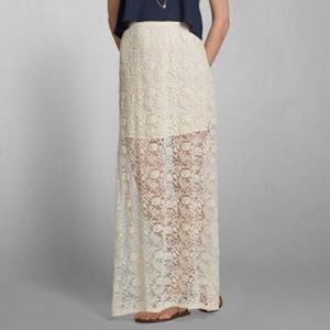 Abercrombie lace maxi skirt
